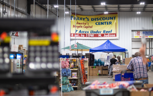 Inside of busy warehouse store